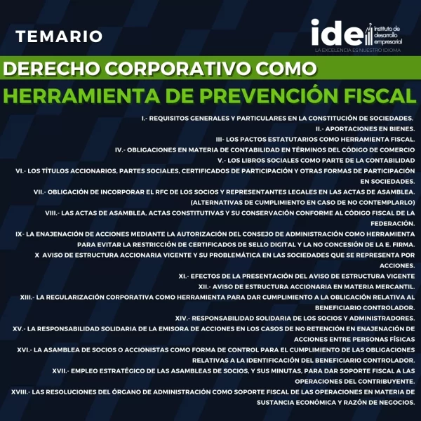 DERECHO CORPORATIVO COMO HERRAMIENTA DE PREVENCIÓN FISCAL - Imagen 4