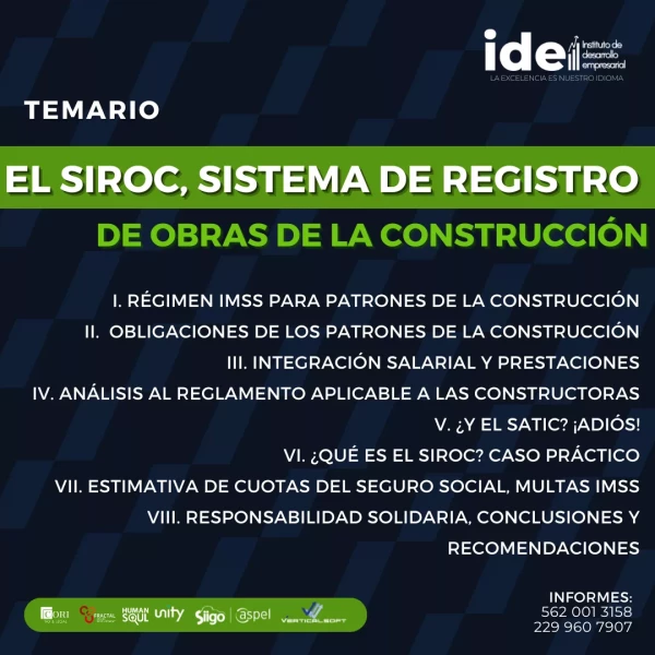 El SIROC, SISTEMA DE REGISTRO DE OBRAS DE LA CONSTRUCCIÓN